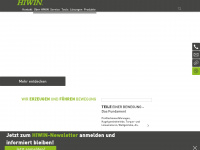 hiwin.de Webseite Vorschau