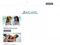 alixlasers-akademie.com Webseite Vorschau