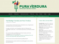 puraverdura.ch Webseite Vorschau