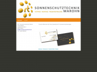 marohn-sonnenschutztechnik.de Webseite Vorschau