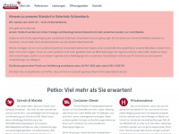 petko-metalle.de Webseite Vorschau