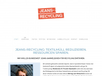 jeans-recycling.org Webseite Vorschau