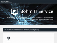 boehm-it-service.de Webseite Vorschau
