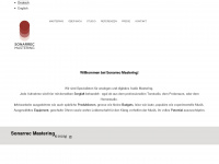 sonarrec-mastering.com Webseite Vorschau