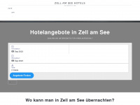 zell-am-see-hotels.com Webseite Vorschau