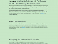 fanaka.ch Webseite Vorschau