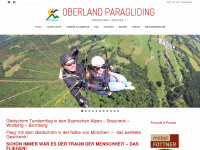 oberland-paragliding.de Webseite Vorschau