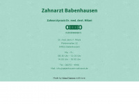 babenhausen-zahnarzt.de Webseite Vorschau
