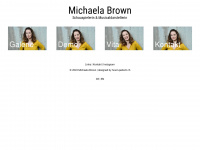 michaela-brown.co.uk Webseite Vorschau