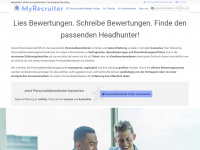 my-recruiter.info Webseite Vorschau