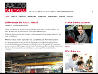 aalco-metall-rutesheim.de Webseite Vorschau