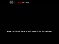 mhk-veranstaltungstechnik.de Webseite Vorschau