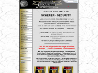 scherer-security.com Webseite Vorschau