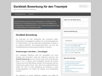 deckblattbewerbung.com Webseite Vorschau