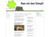 baumstumpf-raus.de Webseite Vorschau