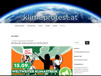 klimaprotest.at Webseite Vorschau