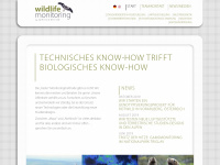 wildlifemonitoring.eu Webseite Vorschau