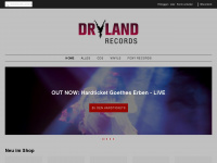 dryland-records-shop.de Webseite Vorschau