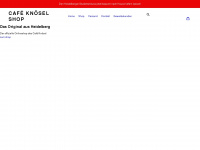 cafeknoesel-shop.com Webseite Vorschau