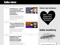 babanews.ch Webseite Vorschau