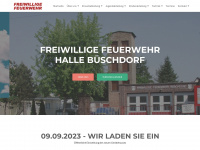 ff-halle-büschdorf.de Webseite Vorschau
