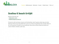 waldglueck.it Webseite Vorschau