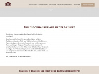 blockhausurlaub-lausitz.de Webseite Vorschau