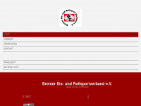 bremer-eis-und-rollsportverband.de Webseite Vorschau