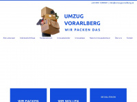 umzugvorarlberg.at Webseite Vorschau
