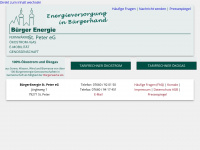 buergerenergie-st-peter.de Webseite Vorschau