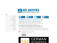 event-ars-akustika.de Webseite Vorschau