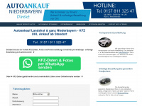 autoankauf-niederbayern-direkt.com Webseite Vorschau