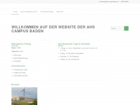 ahs-campusbaden.at Webseite Vorschau