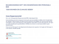 baugenossenschaft-beb.ch Webseite Vorschau