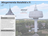 buergerverein-hatzfeld.de Webseite Vorschau