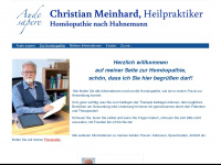 homöopathie-meinhard.de Webseite Vorschau