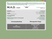 mad-deponie.de Webseite Vorschau
