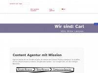 content-carl.com Webseite Vorschau