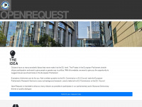 openrequest.eu Webseite Vorschau