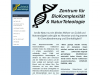 biocomplexity.at Webseite Vorschau