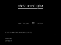 christ-architektur.ch Webseite Vorschau