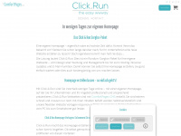 click.run Webseite Vorschau