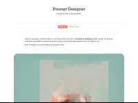 prompt-designer.ch Webseite Vorschau