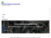 schrottabholung-bochum.biz Webseite Vorschau