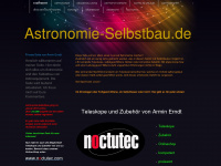astronomie-selbstbau.de Webseite Vorschau