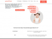 peaches-benefits.com Webseite Vorschau