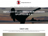 ehinger-sportclub.de Webseite Vorschau