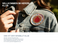herzblut-klub.ch Webseite Vorschau
