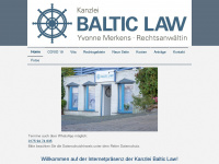 baltic-law.de Webseite Vorschau
