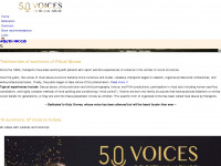 50voices.org Webseite Vorschau
